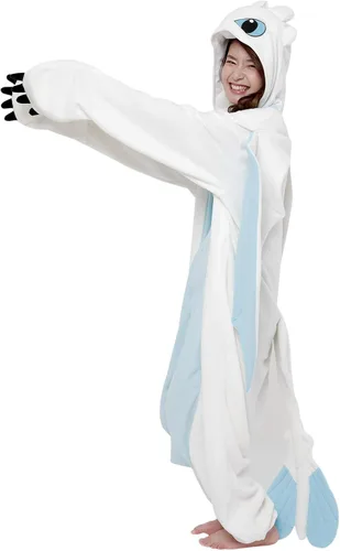 Vista 3 de SAZAC Kigurumi - Cómo entrenar a tu dragón - Furia ligera - Mameluco de Halloween