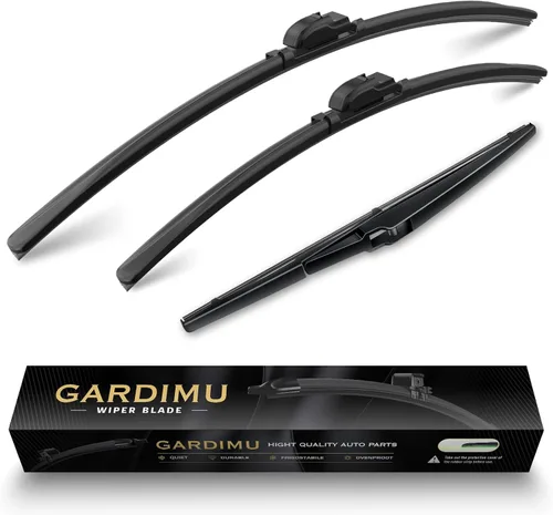 Vista 10 de Limpiaparabrisas delanteros para Hyundai Elantra 2002-2007, 20" 18" silenciosos y sin rastros, reemplazo de limpiaparabrisas para todo clima