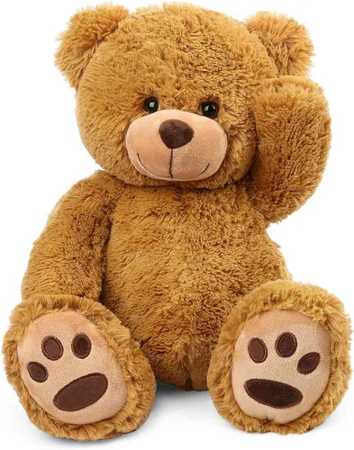 Vista 18 de LotFancy - Oso de peluche de 20.0 pulgadas, lindo oso de peluche con huellas, regalo para niños bebés pequeños en baby shower, cumpleaños Cute