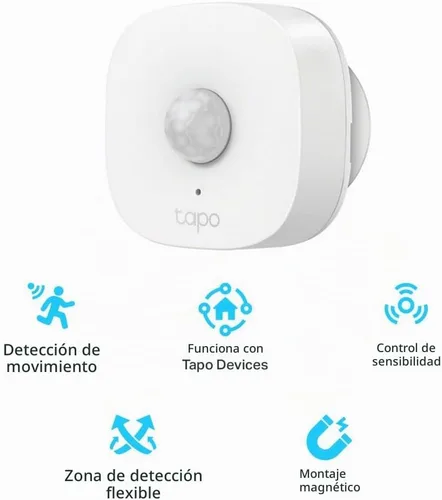 Vista 5 de Kit de inicio del sensor Tapo de TP-Link: "1 x Hub H100" + "1 x Sensor de movimiento T100" + "1 x Sensor de contacto T110