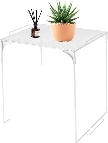 Vista 13 de Estante organizador de casillero apilable extra para casillero escolar, organizador de armario de almacenamiento, accesorios adecuados para la Negro