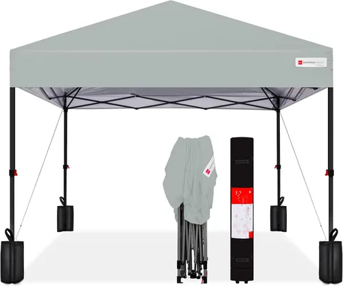 Vista 40 de Best Choice Products Carpa Toldo Desplegable de 10x10 pies para Instalación de 1 Persona, Refugio Portátil Instantáneo con Botón de 1 Toque