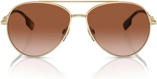 Vista 2 de BURBERRY Gafas de sol BE 3147 110913 Oro Claro Marrón Gradient, Gradiente marrón dorado claro