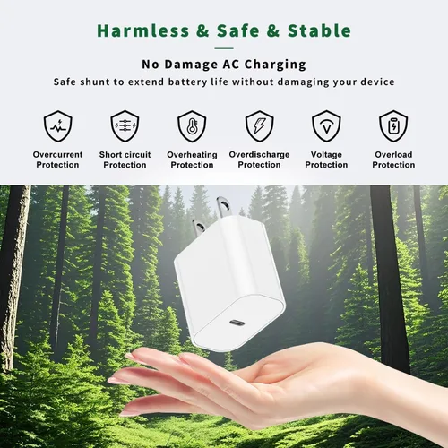Vista 5 de Cargador iWatch para Apple Watch de carga rápida, cable de carga múltiple de 6 pies con cargador de iPhone, bloque USB C, cable de carga de viaje 3