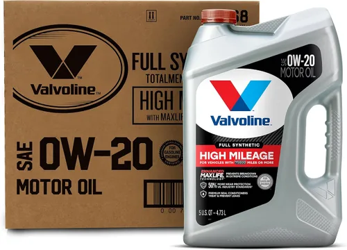 Vista 19 de Valvoline - Aceite de alto millaje 150 K con MaxLife Plus Technology, SAE 5W-20, 1 cuarto de galón
