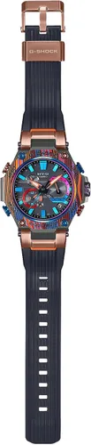 Vista 3 de Casio MTG-B2000XMG-1AJR Reloj de pulsera MT-G Bluetooth radio solar construcción de protección de doble núcleo edición limitadabisel de carbono