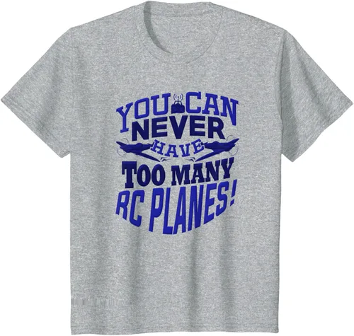 Vista 35 de RC Plane You Can Never Have Too Many RC Aviones Hobby Lover - Camiseta, gris, S