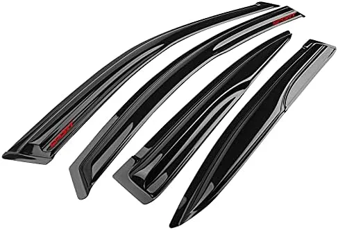 Vista 3 de Parasol de protección contra la lluvia compatible con Civic Sedan 2012-2015 de 4 puertas, deflector de ventilación de ventana lateral, teñido