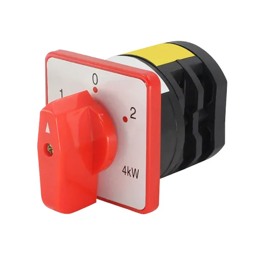 Vista 6 de Interruptor selector de cambio universal, interruptor de transferencia de energía, 2 posiciones 8 terminales, HZ5D-20/4 L03 380V 20A Motor