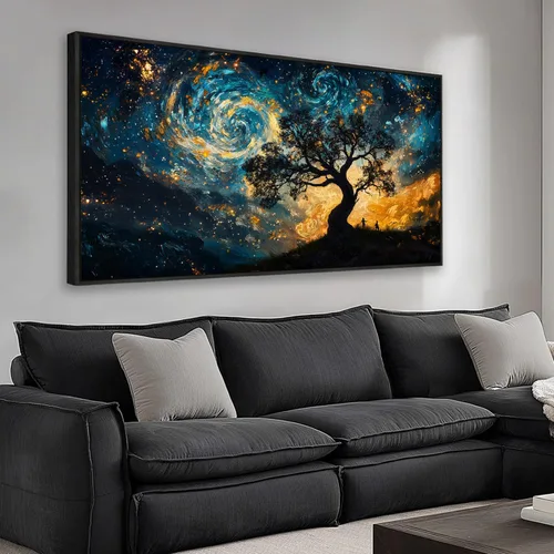 Vista 10 de The Mode Art The Great Wave Off Kanagawa - Lienzo enmarcado para pared, cuadros abstractos de paisaje marino, arte japonés moderno para decoración