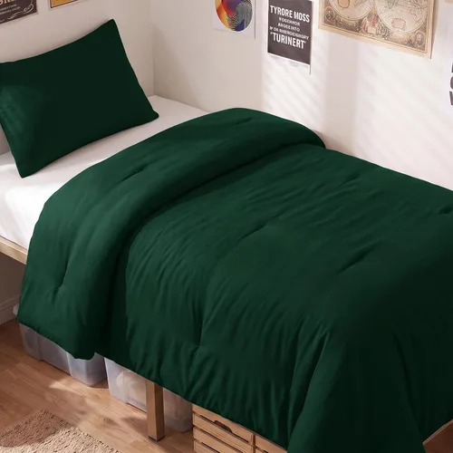 Vista 63 de CozyLux - Juego de edredón beige tamaño individual/individual XL, 2 piezas de juego de cama extra largo sólido transpirable acolchado, juego de cama