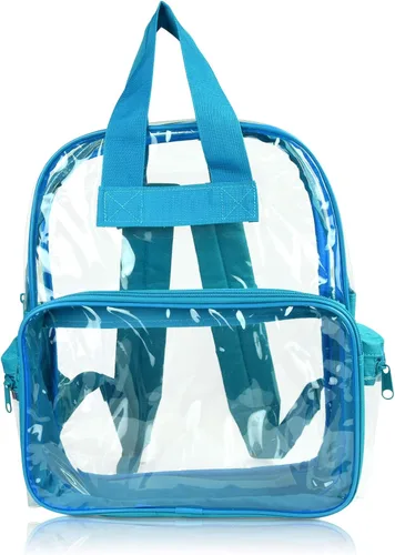 Vista 50 de DALIX Bolsas de mochila transparentes de plástico liso dorado