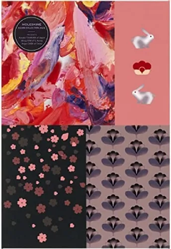 Vista 39 de Moleskine Edición Limitada Sakura - Cuaderno, tapa dura, grande (5 x 8.25 pulgadas), a rayas/con líneas, Caja de Coleccionista Premium Swan