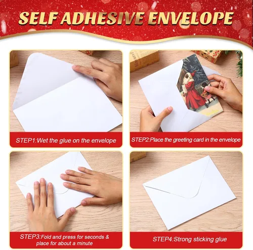 Vista 5 de Zhanmai 100 juegos de tarjetas de Navidad negras afroamericanas, tarjetas religiosas negras con sobres para suministros de Navidad (Vintage)