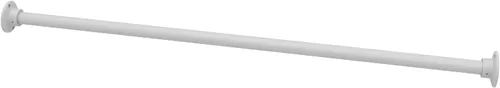 Vista 12 de Naiture - Barra de cortina de ducha recta de acero inoxidable de 36 pulgadas, acabado negro One-Piece Rod, Cut to Fit, Rustproof, Heavy-Duty Zinc