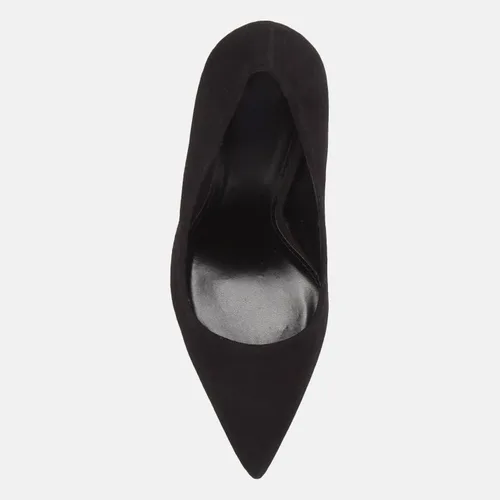 Vista 4 de Junayuan Zapatos de tacón alto para mujer, punta cerrada, tacón acampanado, sin cordones, para fiesta, boda, oficina, zapatos de vestir