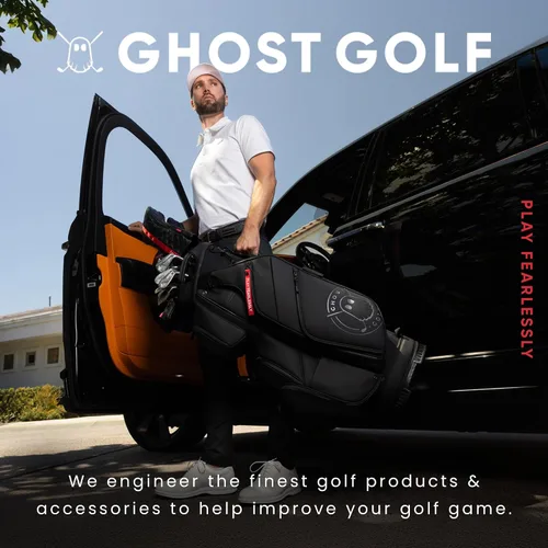 Vista 6 de Ghost Golf AWOL - Bolsa de viaje de golf para aerolíneas con ruedas, funda de viaje acolchada suave para palos de golf que se adapta a todas