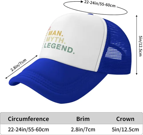 Vista 5 de Black Trucker Hat Weddings Officiant Marriage Trucker Caps Man Myth Legend Officiant Running