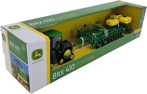 Vista 4 de John Deere 1/64 8RX 410 con sembradora de 24 hileras 1775NT juguete - LP82766