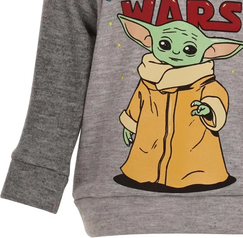 Vista 6 de STAR WARS The Child - Conjunto de sudadera con capucha y pantalones para niños grandes