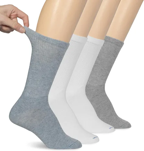 Vista 26 de Dr. Scholl's Calcetines circuladores y diabetes para mujer – Paquetes de 4, 6 y 12 pares – Control de la humedad no vinculante