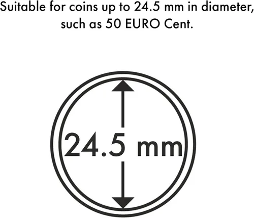 Vista 3 de Lighthouse - Cápsulas redondas para monedas, protección resistente a arañazos para monedas de 1 in, paquete de 100
