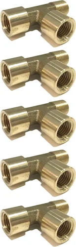 Vista 5 de Forged Street TEE 1/4" NPT combustible/aire/agua/aceite/gas WOG (cantidad 10)