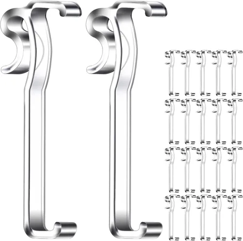 Vista 11 de Clips de cenefa de 2.5 pulgadas, clip de persiana de ventana transparente para persianas horizontales, se adapta a cenefa de 2.5 pulgadas (6 piezas)