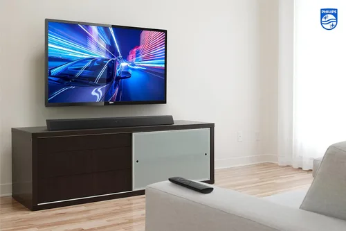 Vista 7 de Barra de Sonido PHILIPS B5106 de 2.0 Canales con Soporte HDMI ARC, Lista para Roku TV, Negro