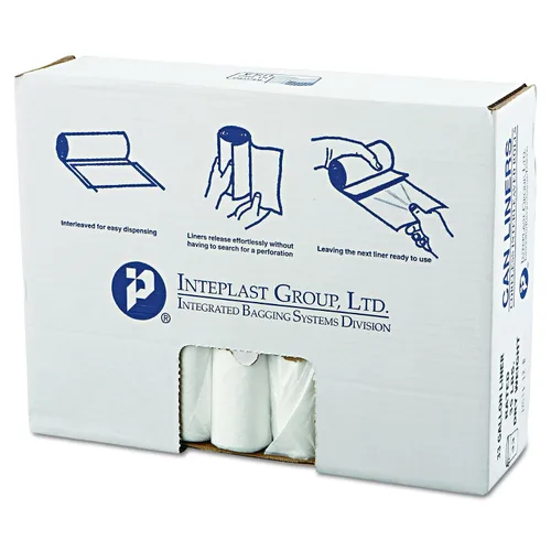 Vista 11 de Inteplast Group Valu-Plus HDPE. Star Seal. Revestimiento para bote de basura, Negro, 150