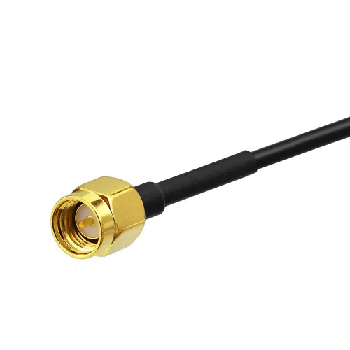 Vista 7 de Bingfu SMA macho a SMA hembra tabique de montaje RG174 cable de extensión de antena 3.3 ft 3 pies compatible con 4G LTE Router Gateway celular RTL