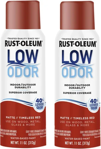 Vista 25 de Rust-Oleum - Pintura en aerosol prémium de bajo olor, gris ancla brillante Olor 40% menor que las pinturas en aerosol tradicionales, durabilidad