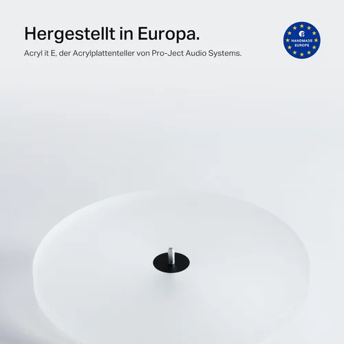 Vista 7 de Pro-Ject Acrylic - Plato giratorio acrílico E Plato acrílico con acabado satinado para tocadiscos Elemental, Primary y Essential, para un sonido más