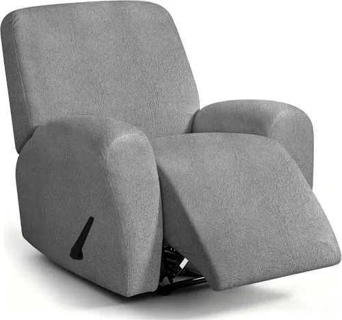 Vista 86 de ANARACHON Fundas para sillas reclinables con aspecto de cuero, funda elástica de 4 piezas, funda suave para silla reclinable, protector de muebles