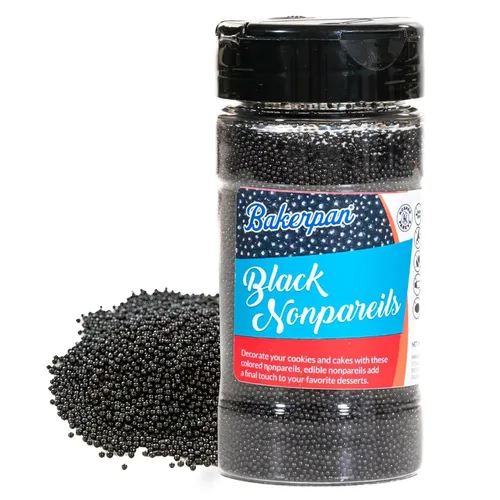 Vista 11 de Bakerpan Black Jimmies - Gránulos negros de 6 onzas para decoración de pasteles, gránulos comestibles para cupcakes, helados, decoraciones