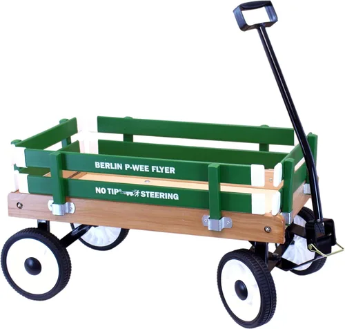 Vista 4 de AmishToyBox Berlin P-Wee Wagon - Modelo F257 - Amish fabricado en Ohio, Estados Unidos (azul)