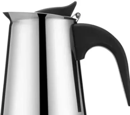 Vista 7 de Moka Pot 300ML Moka Espress - Cafetera de acero inoxidable, cafetera italiana, cafetera aislada para el hogar