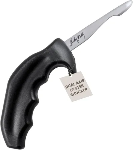 Vista 9 de Swissmar Shucker Paddy Malpeque - Cuchillo de shucking de ostras – Herramienta ergonómica de doble eje para triturar ostras con hoja de acero