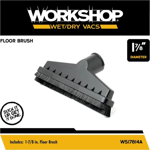 Vista 2 de WORKSHOP Wet/Dry Vacs Cepillo para piso, de 1-7/8 pulgadas, para aspiradora en seco o húmedo, para tienda.
