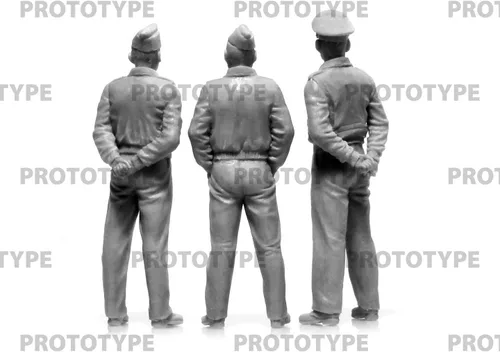 Vista 5 de ICM 32116 Figuras militares de plástico para recordar, USAAF Pilots (1944-1945) - Escala 1:32