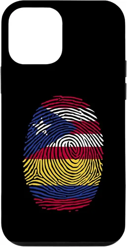 Vista 16 de Funda para iPhone 16 Boricua y Colombia con huellas dactilares puertorriqueñas