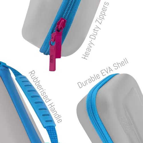 Vista 4 de Orzly Funda para Nintendo Switch Lite - Funda de transporte de viaje para consola Switch Lite, adaptador de corriente, juegos y otros accesorios