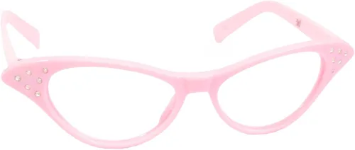 Vista 8 de Hip Hop 50's Shop Gafas de diamantes de imitación de ojo de gato Negro