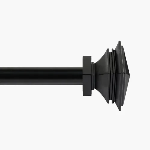 Vista 13 de Deco Window - Varilla ajustable para cortinas para ventanas de 18 a 44 pulgadas, poste de hierro de 1 pulgada extendible de alta resistencia