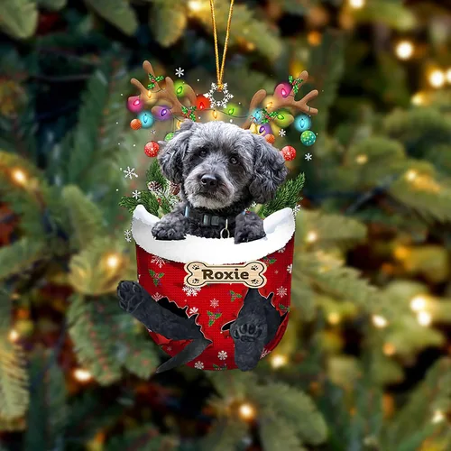 Vista 23 de LOVELYPOD Adorno Personalizado de Perro Affenpinscher, Adornos de Navidad Affenpinscher Regalo para Amante de Perros, Adorno de Navidad Colgante