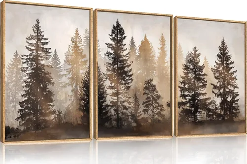 Vista 13 de HPINUB - Lienzo decorativo abstracto moderno para pared, juego de 3 impresiones artísticas enmarcadas, pintura de pared grande en blanco y negro, 16