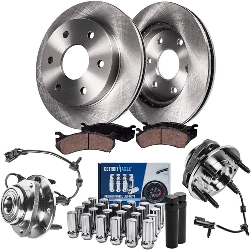 Vista 34 de Detroit Axle - Rotores de freno para Chrysler 200 2015 2016 2017, Rotores de freno de disco de reemplazo: 12.01" pulgadas delantero y 10.95