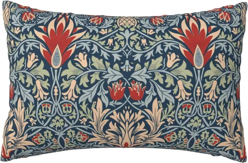 Vista 59 de Fundas de almohada William Morris diseño Strawberry Thief, fundas de almohada decorativas suaves para exteriores, fundas de almohada para decoración