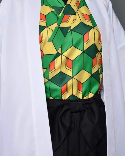 Vista 4 de miccostumes Kamado Tanjirou Supervisor Sabito Cosplay uniforme