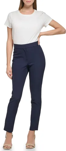 Vista 4 de Calvin Klein Pantalón ajustado Tech elástico con parte delantera plana para mujer